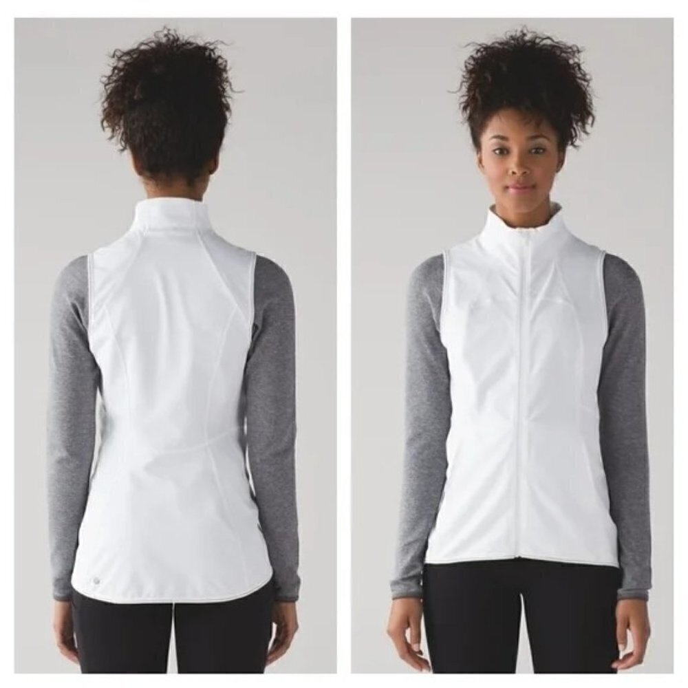 Lululemon Hill And Valley White Lightweight Athletic Vest 6